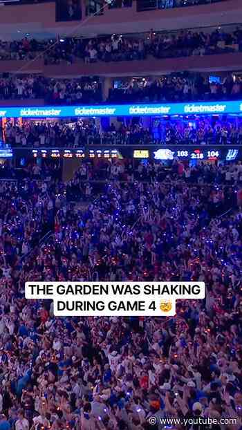 The MSG crowd is like no other 🔥
