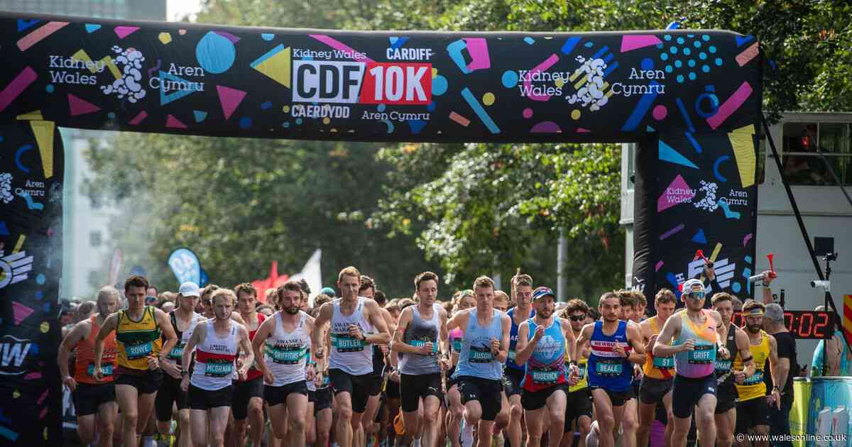 Cardiff 10k sees 10,000 runners hit streets of the capital for 40th anniversary race