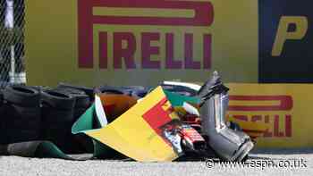 Leclerc has big shunt in opening stages in Monza