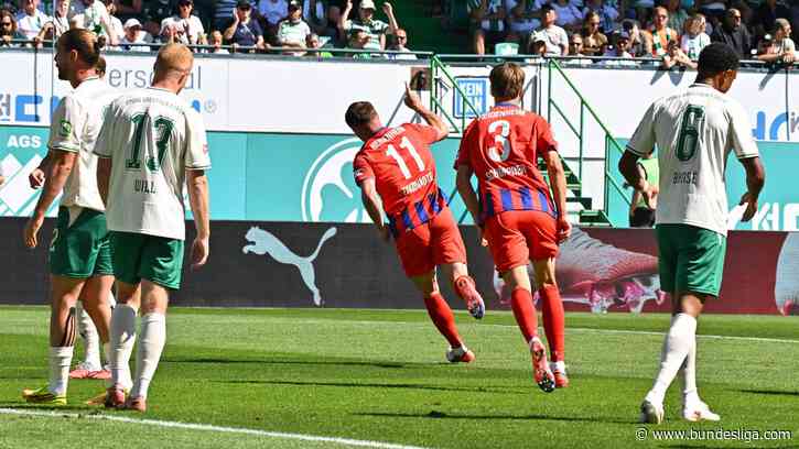Heidenheim schlägt Fürth knapp