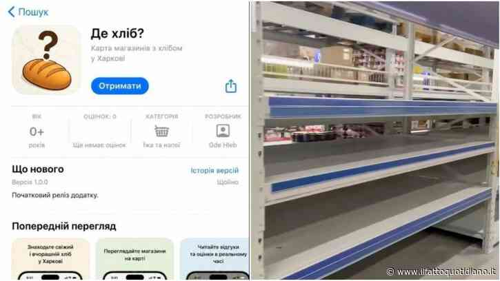 L’app “Dov’è il pane” e gli scaffali vuoti nei supermercati ucraini, i media di Kiev: “Non c’è carenza di cibo, fake news russe”