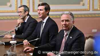 Ukraine-Krieg: US-Gesandte Witkoff und Kushner in Kiew – „Gespräche begonnen“