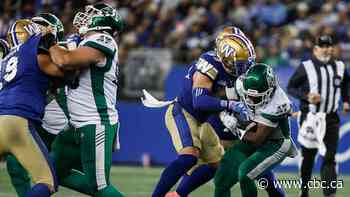 Blue Bombers head to Saskatchewan for Labour Day Classic as West Division heats up