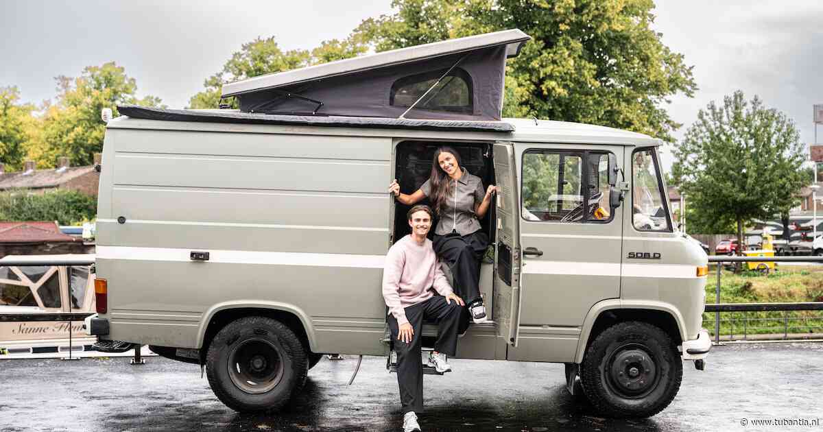 Hidde en Bowdy genieten van de vrijheid met hun Mercedes-camper: ‘Als ik ernaast zit ben ik de passenger princess’