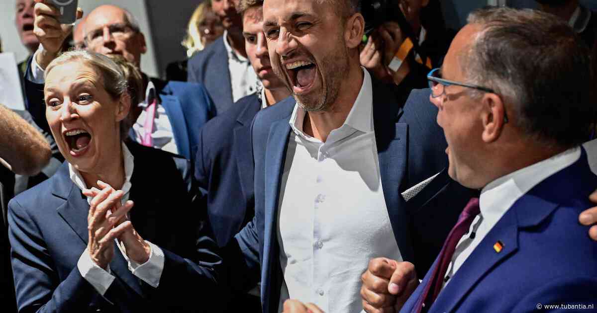 Radicaal-rechtse partij AfD stevent af op verkiezingszege in Duitse deelstaatverkiezing