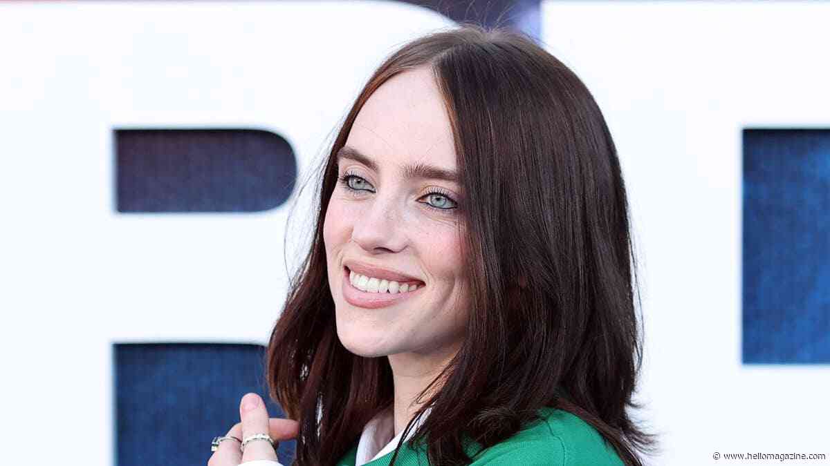 Billie Eilish slips into plunging satin dress for brother Finneas' wedding after-party