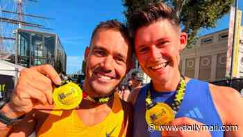 Spencer Matthews secures a half marathon PB as he runs latest race just five days after wife Vogue Williams gave birth to their fourth child and hours after she celebrated son Theo's 8th birthday bash
