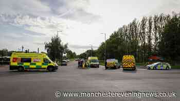 Air ambulance lands with three children taken to hospital after Wythenshawe bike crash