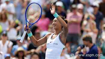 Zheng pulls off stunner vs. Keys; Osaka rallies