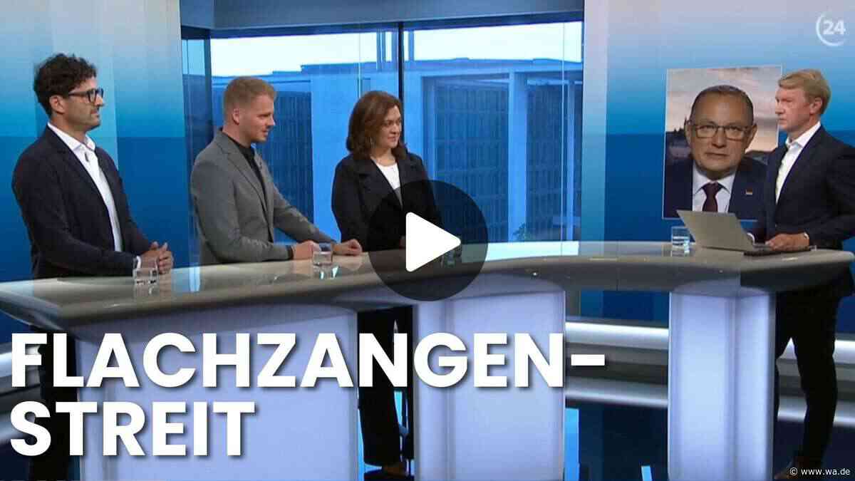 Wahlabend-Eklat im Video: Linken-Chef nennt AfD-Chef „größte Flachzange Berlins“