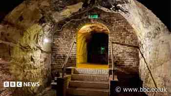 Inside the historical tunnels under a commuter town
