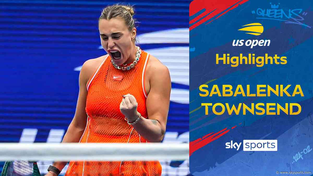 Sabalenka eases past Townsend in straight sets to progress to quarter-finals