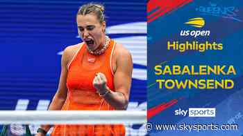 Sabalenka eases past Townsend in straight sets to progress to quarter-finals