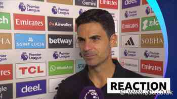 Arsenal reacted in an amazing way - Arteta