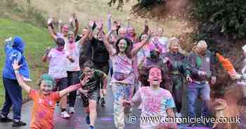 Hundreds take part in Sunderland Bridge to Hope Festival colour run