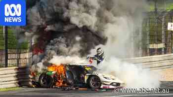 'Owe my life to you': Driver stops to pull rival out of flaming Ferrari