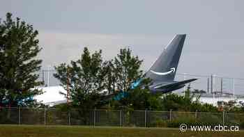 Amazon cargo plane goes up in smoke after overrunning runway in Miami