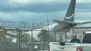 Miami Airport crash live as huge fireball erupts as Amazon plane veers off runway