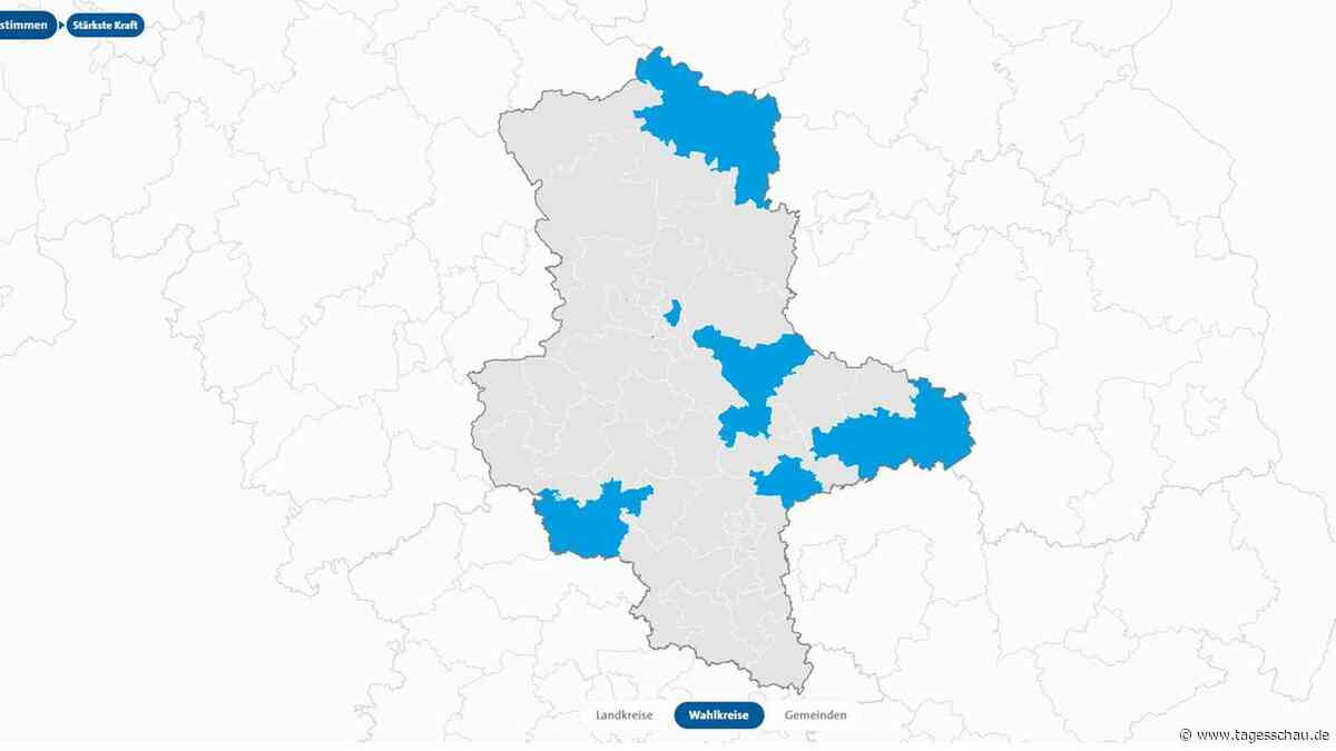Wahlkarte zur Landtagswahl in Sachsen-Anhalt 2026