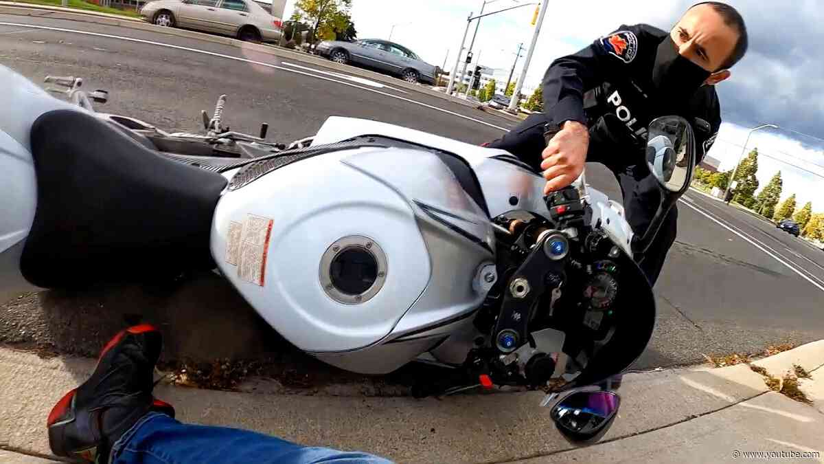 BIKER GETS THROWN OFF MOTORCYCLE FOR NO REASON | BIKERS vs COPS 2026