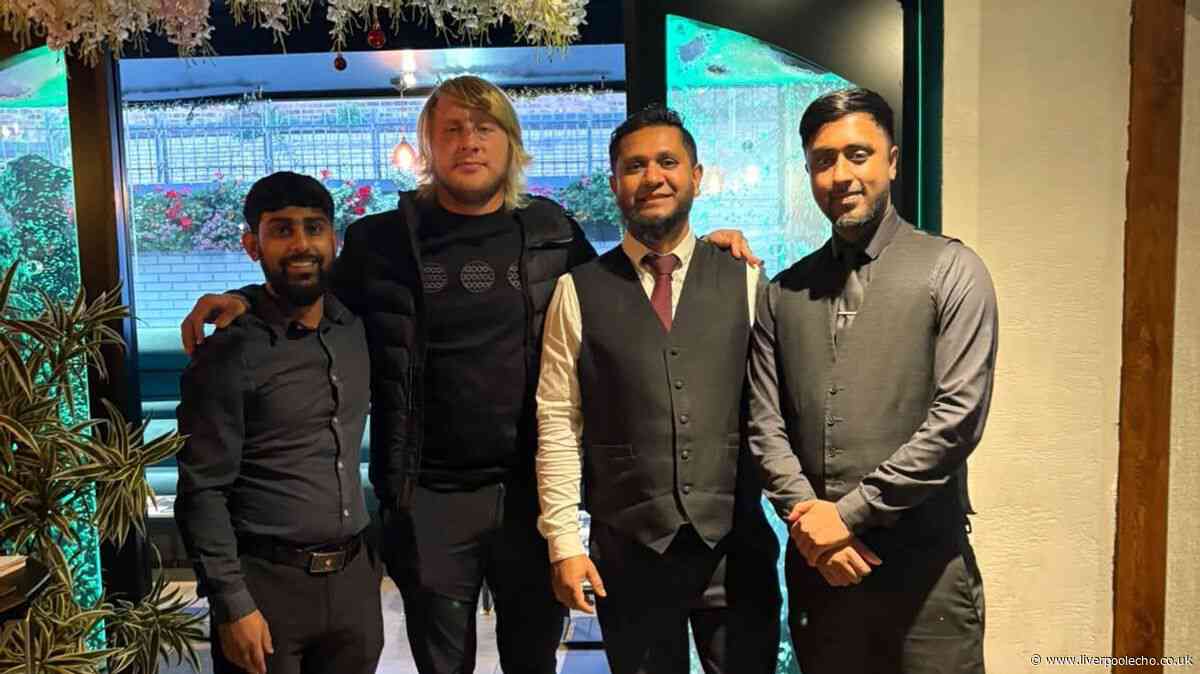 Paddy Pimblett shows true colours as he visits one of Liverpool's favourite restaurants