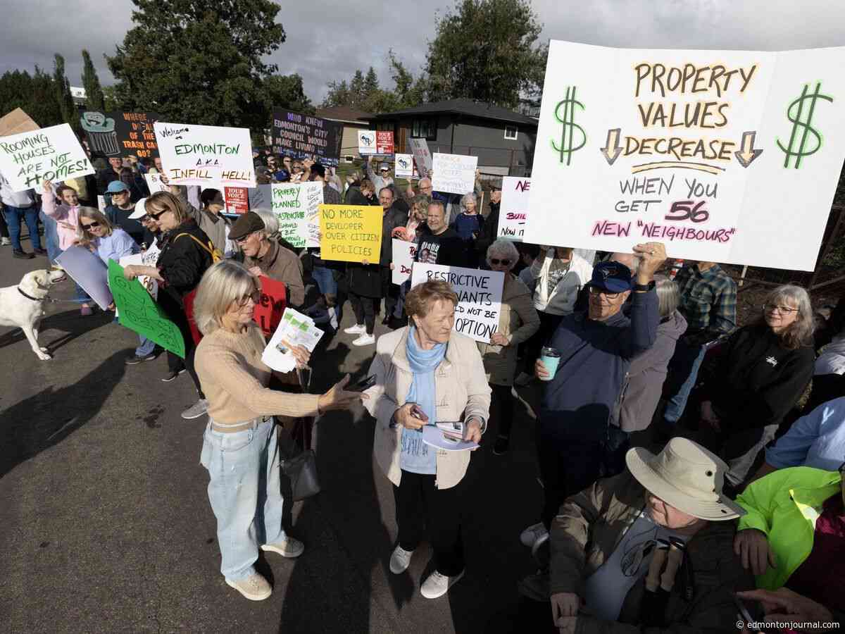 Protest in Parkview: Residents decry series of infill projects