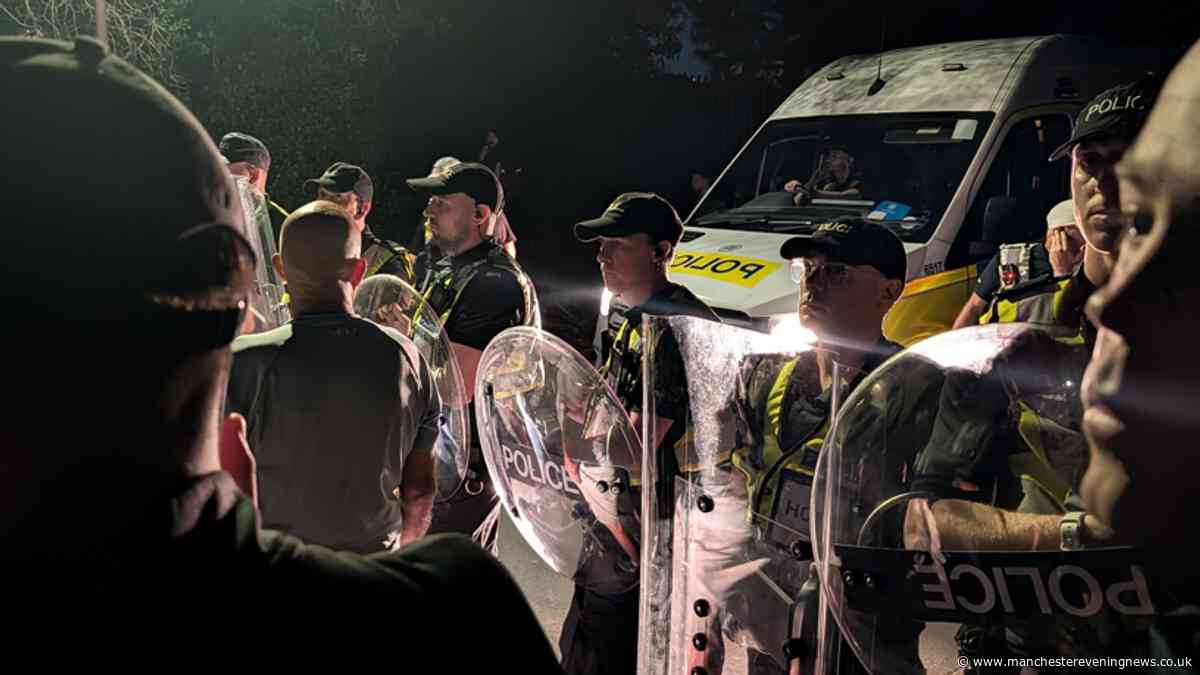 Hundreds of protesters descend on Portsmouth after small boat arrival