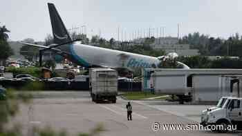 Five killed as Amazon plane overruns runway, hitting vehicles and bursting into flame