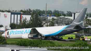 Amazon plane crash in Miami leaves at least five dead after aircraft overshoots runway