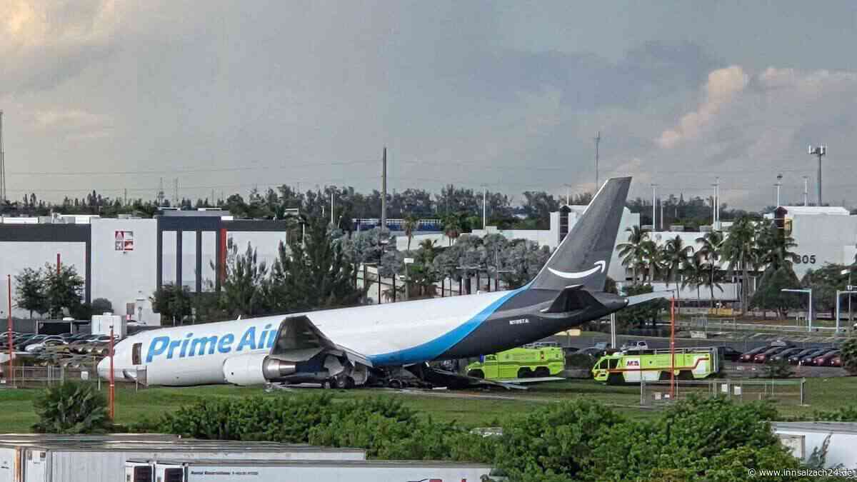 Fünf Tote bei Unfall mit Amazon-Frachtflugzeug in Miami