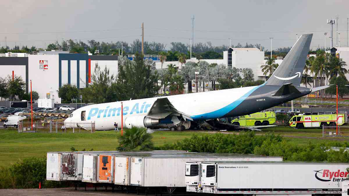 Am Flughafen von Miami: Fünf Tote bei Unfall von Amazon-Frachtflugzeug