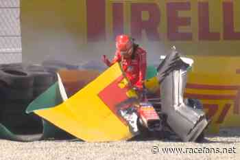 Italian Grand Prix red-flagged after huge crash for Leclerc | Formula 1