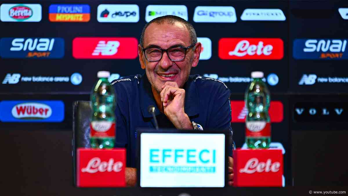 🔴 LIVE 🔴 La conferenza stampa di mister Sarri alla vigilia di Roma-Atalanta