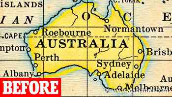 Australia gets a new shape in world map - as debate erupts over controversial changes