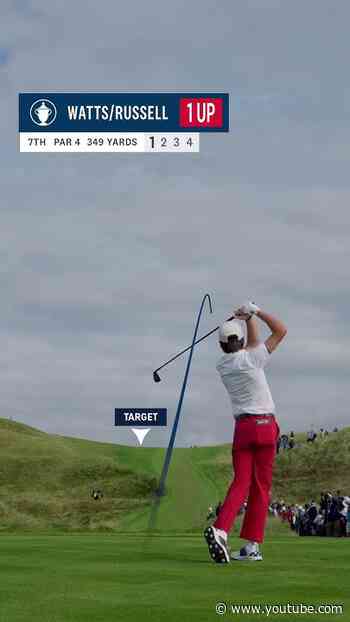 Three holes with Miles Russell and Tyler Watts in foursomes for team USA!