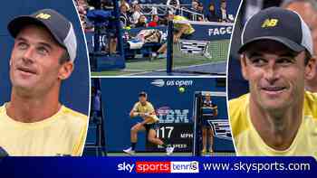 'That will make the highlight reel!' - Paul goes round the net twice at US Open!