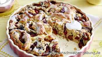 Supersaftiger Pflaumen-Mohn-Schneckenkuchen