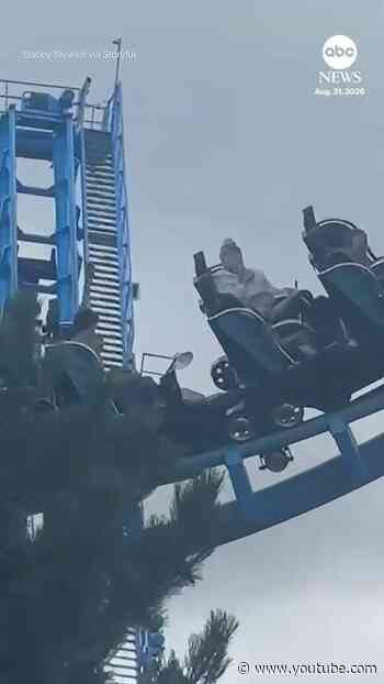 Passengers stranded after roller coaster malfunctions in England