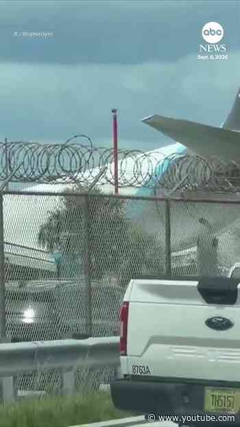 Amazon cargo plane overruns runway at Miami International Airport