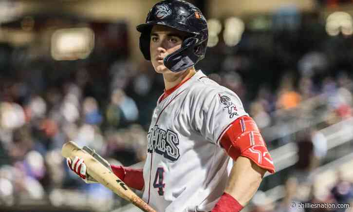 Phillies prospect Aidan Miller finally returns to field, doubles in season debut: ‘Happy for him’