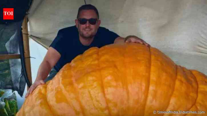 Giant Pumpkin Nears Competition: Ben White raises 1,200lb Gladys for charity; at RHS Malvern Autumn Show