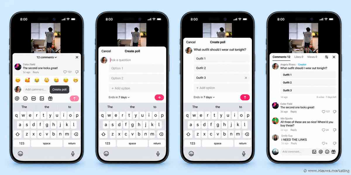 TikTok breidt reacties uit: meer ruimte voor stem, beeld en klantinbreng