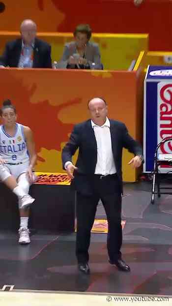 Andrea Capobianco's energy is EVERYTHING 😂 #FIBAWWC