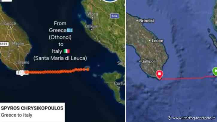 Dalla Grecia all’Italia a nuoto in quasi 32 ore: Spyros Chrysikopoulos percorre 91,4 chilometri e completa l’impresa fallita due anni fa