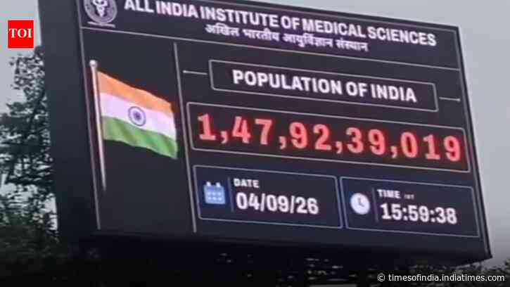 AIIMS Delhi displays live population count of India: How does it get data on newly born babies?