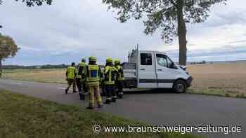 Pritschenwagen kracht bei Süpplingenburg gegen Baum – zwei Verletzte