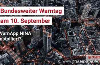FW-F: Bundesweiter Warntag am 10. September - auch in Frankfurt