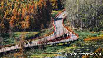 Bridge of Mountains door NEXT Architects vormt verhoogde route over wisselend landschap