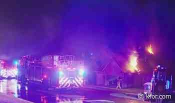 Crews battle NE Oklahoma City house fire