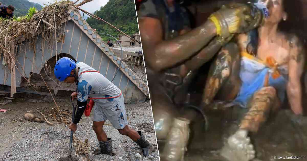 Tien dagen na ramp in Nepal klinkt plots ‘Help mij!’ uit huis, dan volgt wonderbaarlijke redding uit het slijk